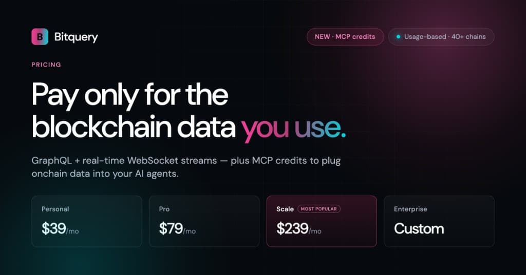 Cover Image for Blockchain Data API Pricing in 2026: Free Tiers and Monthly Costs Compared