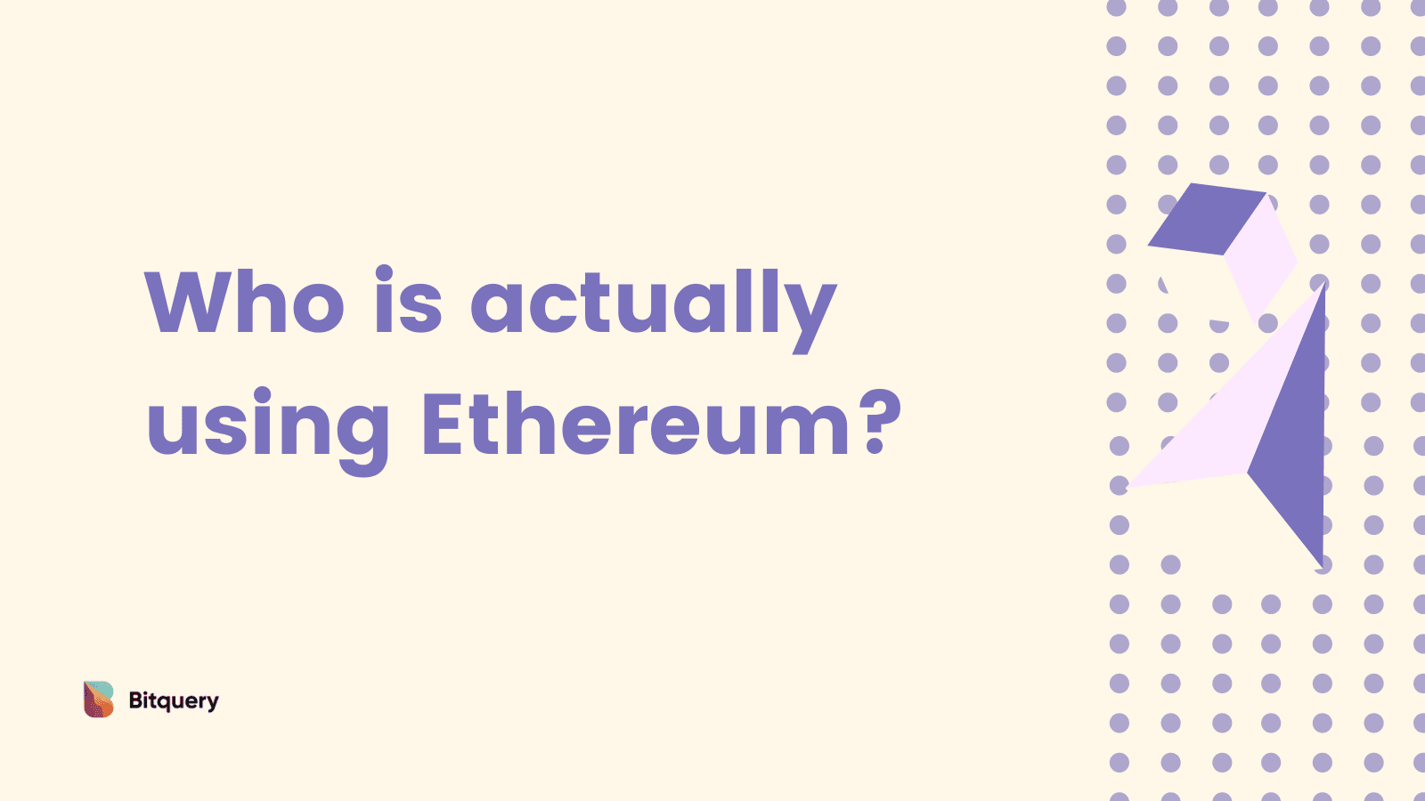 Cover Image for Who is actually using Ethereum? (September)