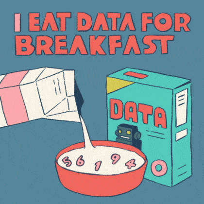 I eat data for breakfast