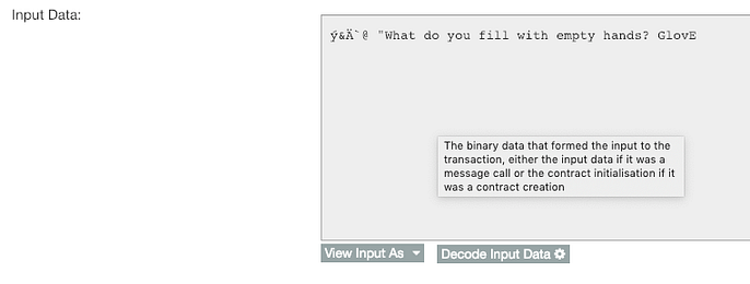 input data