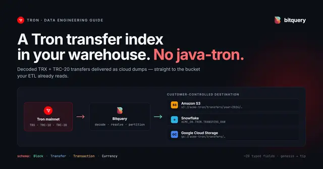 Cover Image for How to Build a Tron Transfer Index Without Running a Full Node