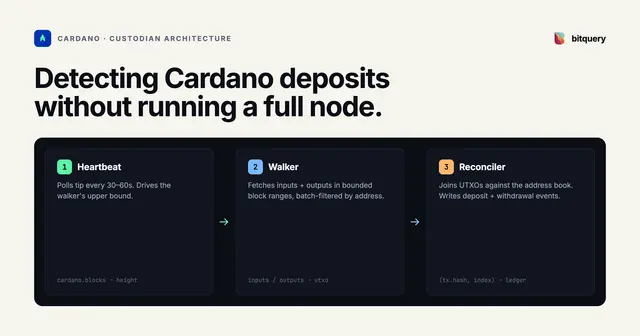 Cover Image for How to Detect Cardano Deposits Without Running a Full Node
