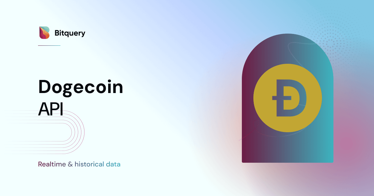 Dogecoin API — Transactions, UTXOs & Balances - Bitquery