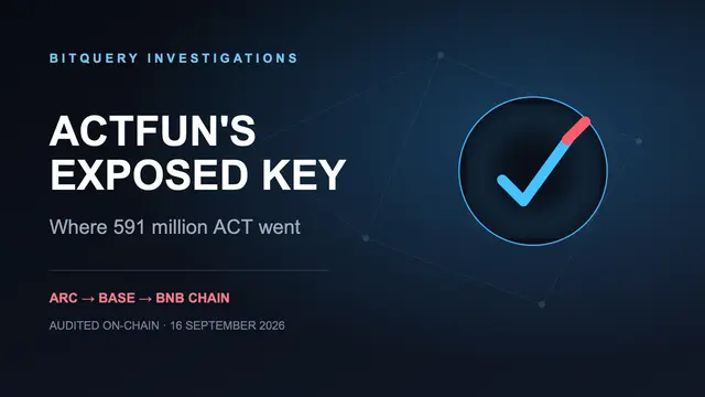 Cover Image for ACTFUN's exposed key: where 591 million ACT went